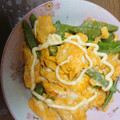 amadokoro's cooksnap of when they made 新たまねぎとスナップエンドウの卵とじ.