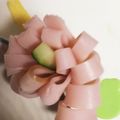 団子三兄弟➕姫のママ's cooksnap of when they made ハムときゅうりのお花.