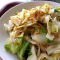 梅茶づけ's cooksnap of when they made 春到来！桜海老とキャベツのペペロンチーノ.