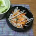 クックK3ARV1☆'s cooksnap of when they made ごま油が香る 大根の中華風サラダ.