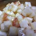 ねこ神様's cooksnap of when they made かまぼこと梅肉のオリーブオイルサラダ.
