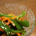 みかん2017's cooksnap of when they made レンチン♪にんじんピーマンの胡麻ポン和え.