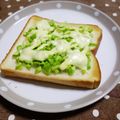 ミナいちご's cooksnap of when they made 初夏の朝♡　空豆チーズマヨトースト♪.