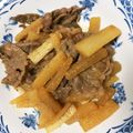 めろんぱん☆2's cooksnap of when they made 大根と牛薄切り肉のにんにく煮.