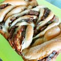 ベーカー's cooksnap of when they made あん食パン～黒糖きな粉粒あん三つ編みパン.