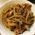 ji★ma34's cooksnap of when they made 牛肉とごぼうの甘辛炒め.