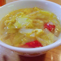 3匹のかえる's cooksnap of when they made 彩り野菜と春雨のアジアンスープ♪.