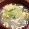 nido210's cooksnap of when they made 超簡単★アスパラとふわふわ卵の中華スープ.