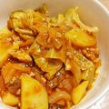 徒然ひろにゃ♪'s cooksnap of when they made 子どももパクパクキャベツのミートソース煮.