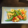 kt1206's cooksnap of when they made スナップえんどうとトマトの卵炒め.