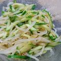 クックEOACMJ☆'s cooksnap of when they made ラー油で作る！もやしときゅうりの鶏ナムル.