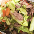 aoiiiu's cooksnap of when they made ２種のきのこと牛肉野菜のウェイパー炒め♪.