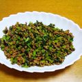 55才のおじさん's cooksnap of when they made ご飯のお供に！大根の葉の麻婆風炒め.