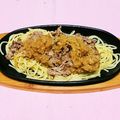 料理好き独身男子's cooksnap of when they made ビーフバター焼きパスタ.