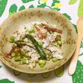 おはなすき's cooksnap of when they made 春色☆アスパラとベーコンの炒飯.