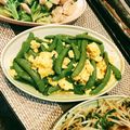 ♡ひな祭り♡'s cooksnap of when they made スナップえんどうと卵炒め.