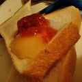 クックBNQ5PD☆'s cooksnap of when they made 簡単朝食☆春の苺ジャムカスタードトースト.