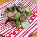 しょみ一's cooksnap of when they made チンゲン菜と豚肉のオイスターソース炒め♥.