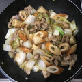クック2MFH0G☆'s cooksnap of when they made 豚ばら白菜ちくわの煮物.