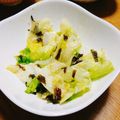 ☆ジェラトーニ☆'s cooksnap of when they made 超簡単☆レタスと韓国海苔のさらだ.