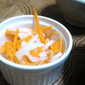 aztaro's cooksnap of when they made 甘味・酸味少なめ☆優しい味の紅白なます.