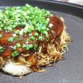 ダイナマイト漆黒's cooksnap of when they made 広島風お好み焼き.