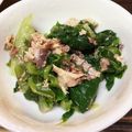 卵せんべい's cooksnap of when they made レンジで簡単！レタスおひたしのサバ和え.