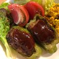 うめぼしこんぶ's cooksnap of when they made 簡単！ジューシー！ピーマン肉詰め！.