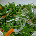 ナーちゃん's cooksnap of when they made たまねぎと水菜とにんじんの梅肉和え.