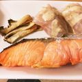 suay's cooksnap of when they made 鮭のかまとエリンギのグリル.