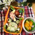 ポメあめ's cooksnap of when they made キャラ弁おかず　梅雨の時期に！あじさい.