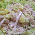 とら＆とららのママ's cooksnap of when they made 簡単おさかなのソーセージのゴママヨサラダ.