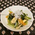 龍青空ママ's cooksnap of when they made 菜っ葉としめじ・うす揚げの煮物♪.