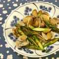 おはなすき's cooksnap of when they made アサリとアスパラのにんにく炒め♪.