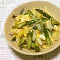 おはなすき's cooksnap of when they made グリーンアスパラと新玉ねぎの卵とじ丼♪.