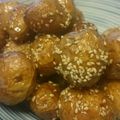 まるおくら's cooksnap of when they made 揚げ新じゃがの甘辛飴煮ごまがらめ.