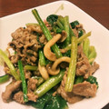 ちえぞーママパンチ☆'s cooksnap of when they made ほうれん草と牛肉の人参みぞれ和え.