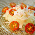 まめぷーこ's cooksnap of when they made すし酢で簡単♪新玉ねぎとハムのマリネ.