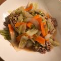 クックD4LCV2☆'s cooksnap of when they made さっぱりと！キャベツと豚肉の梅ぽん炒め♪.