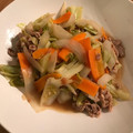 クックD4LCV2☆'s cooksnap of when they made さっぱりと！キャベツと豚肉の梅ぽん炒め♪.