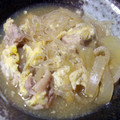 めけてー's cooksnap of when they made 豚肉の卵とじ.