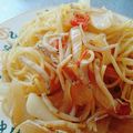 mikki1001's cooksnap of when they made しらすと玉ねぎとミニトマトのパスタ.