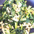 にょりんいこ's cooksnap of when they made 小松菜と油揚げの炒めもの.