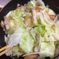 ＋SUN3's cooksnap of when they made 簡単！　ひら天と春キャベツのサッと煮.