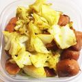おか☆ほん's cooksnap of when they made キャベツとウインナーのチーズカレー炒め.