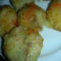 chimiho's cooksnap of when they made じゃがいも＆人参の揚げ団子～チーズイン.
