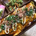 kinako10's cooksnap of when they made とん平焼き.