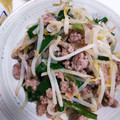 つよまり's cooksnap of when they made ひき肉ともやしの炒め物♪.