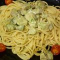 ★KAZUYO★'s cooksnap of when they made アボカドとわさびマヨ醤油の冷製パスタ☆.
