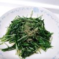 にじすき's cooksnap of when they made 水菜のごま油いため.